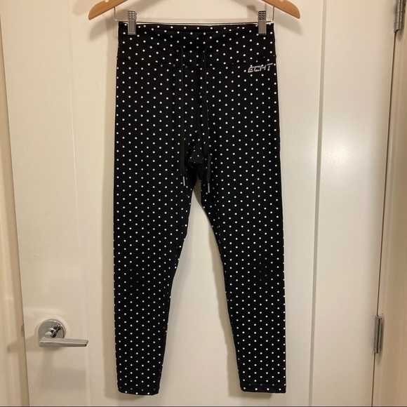 ECHT  Sz L Polka Dots Activewear Leggings - Picture 1 of 5